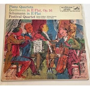Beethoven Schumann Piano Quartets Festival Quartet RCA Victor Record‎